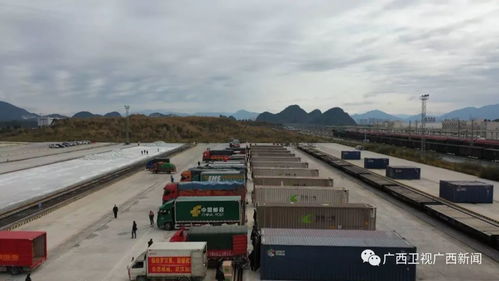 廣西第三班支援湖北果蔬物資直達冷鏈專列在桂林發(fā)車